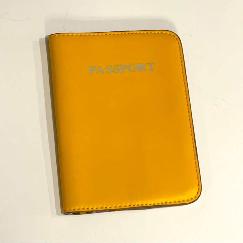 Vera Bradley Golden Yellow Vegan Leather Passport Cover